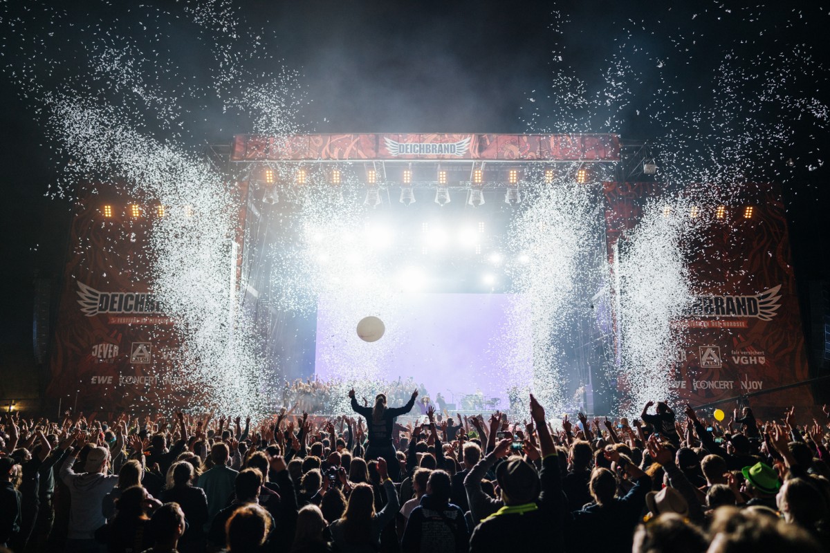 Deichbrand Festival u. a. mit Steve Aoki, Nightwish, Sven Väth und Flogging  Molly